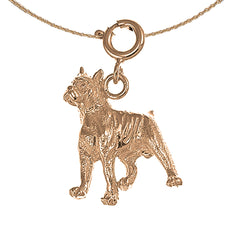 14K or 18K Gold Dog Pendant