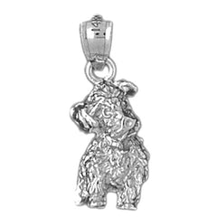 14K or 18K Gold Dog Pendant