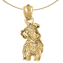 14K or 18K Gold Dog Pendant