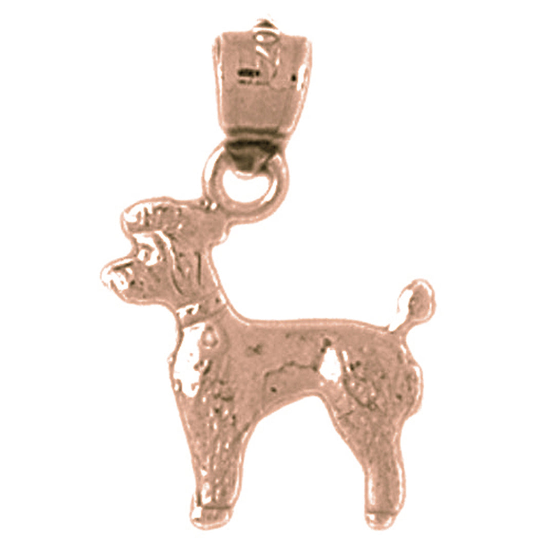 14K or 18K Gold Dog Pendant