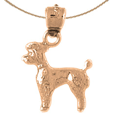 14K or 18K Gold Dog Pendant