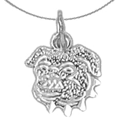 14K or 18K Gold Bulldog Pendant