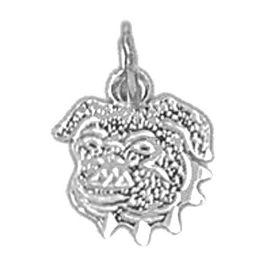 14K or 18K Gold Bulldog Pendant