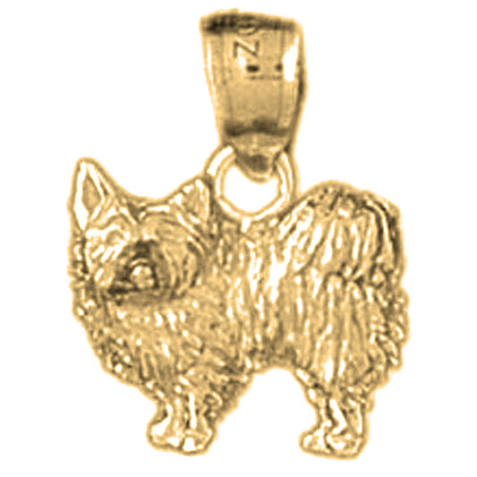 14K or 18K Gold Dog Pendant