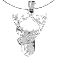 14K or 18K Gold Deer Pendant