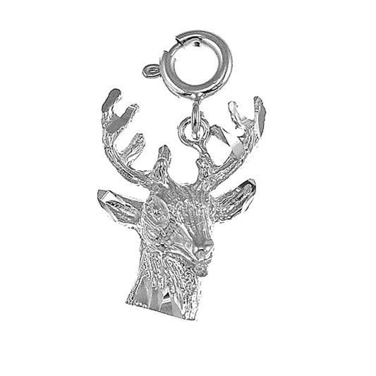 14K or 18K Gold Deer Pendant