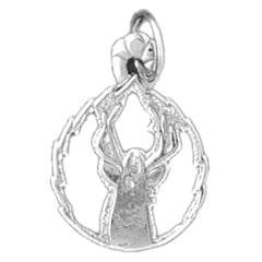 14K or 18K Gold Deer Pendant