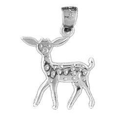 14K or 18K Gold Deer Pendant