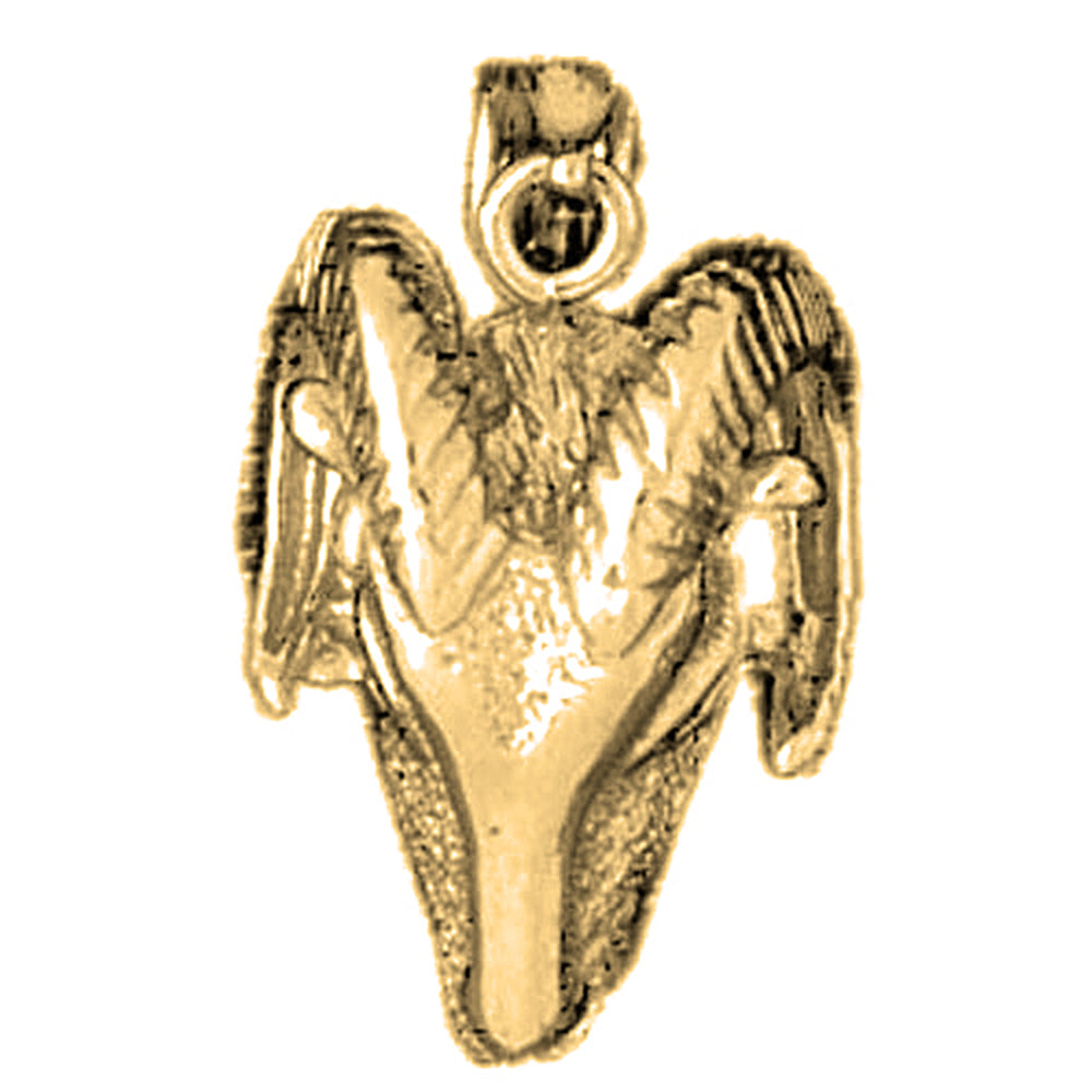 10K, 14K or 18K Gold Ram Pendant