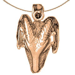 10K, 14K or 18K Gold Ram Pendant