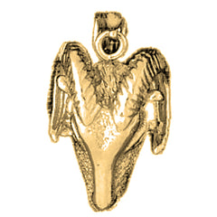 10K, 14K or 18K Gold Ram Pendant