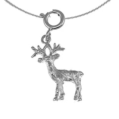 14K or 18K Gold 3D Moose Pendant