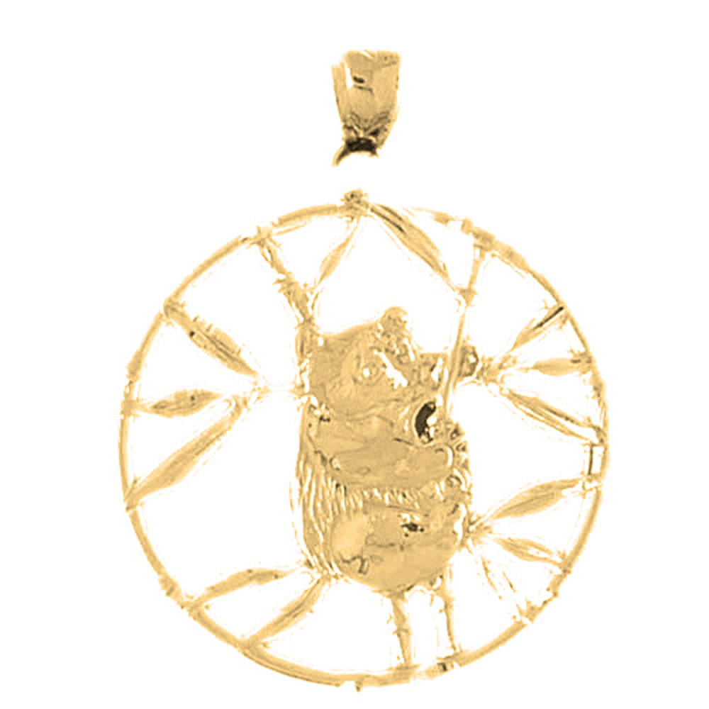 10K, 14K or 18K Gold Koala Pendant