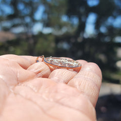 Colgante Cigüeña de Oro de 10K, 14K o 18K