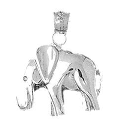 14K or 18K Gold Elephant Pendant