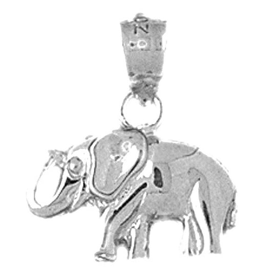 14K or 18K Gold Elephant Pendant