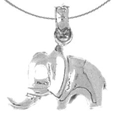 14K or 18K Gold Elephant Pendant