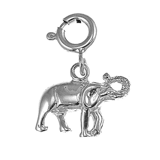 14K or 18K Gold Elephant Pendant