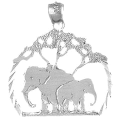 10K, 14K or 18K Gold Elephant Pendant