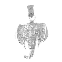 14K or 18K Gold Elephant Pendant