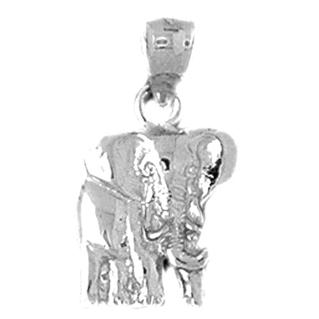 14K or 18K Gold Elephant Pendant