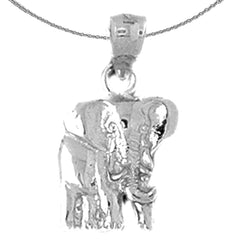 14K or 18K Gold Elephant Pendant