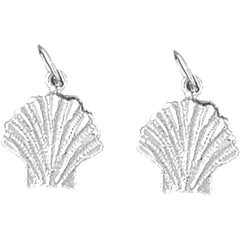 Sterling Silver 17mm Shell Earrings