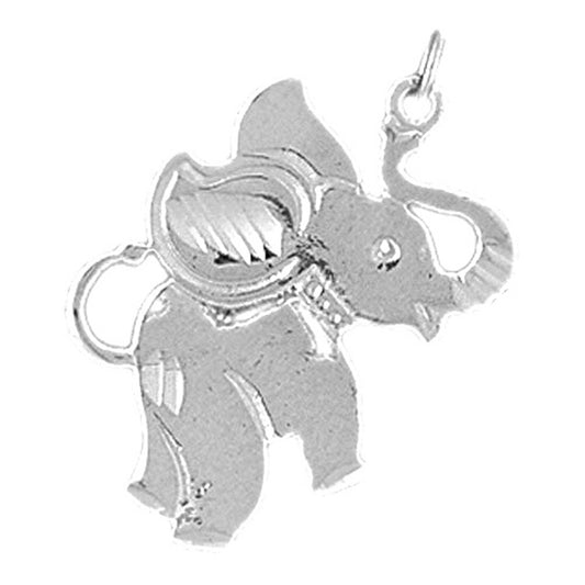 14K or 18K Gold Elephant Pendant