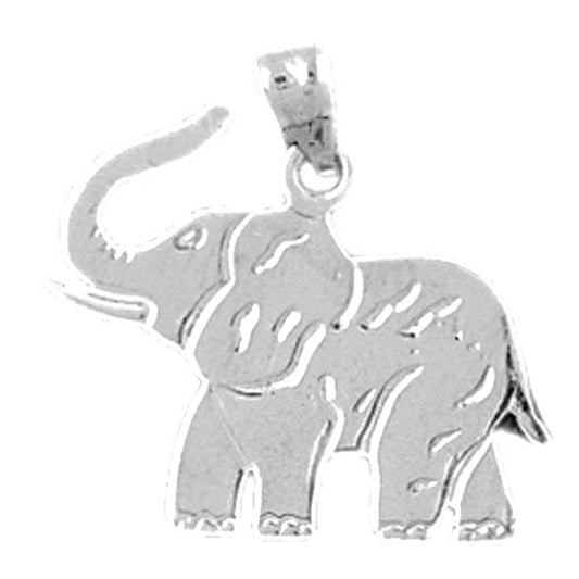 14K or 18K Gold Elephant Pendant