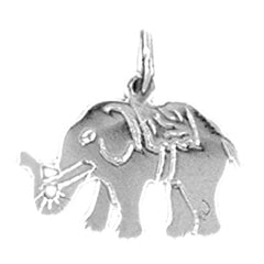 14K or 18K Gold Elephant Pendant