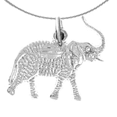 14K or 18K Gold Elephant Pendant