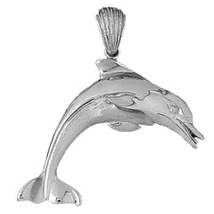 10K, 14K or 18K Gold Dolphin Pendant