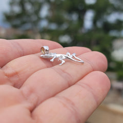 14K or 18K Gold Lizard Pendant