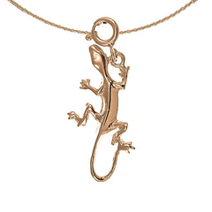 Colgante Lagarto de Oro de 14K o 18K