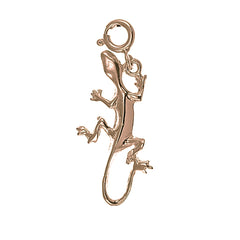 14K or 18K Gold Lizard Pendant