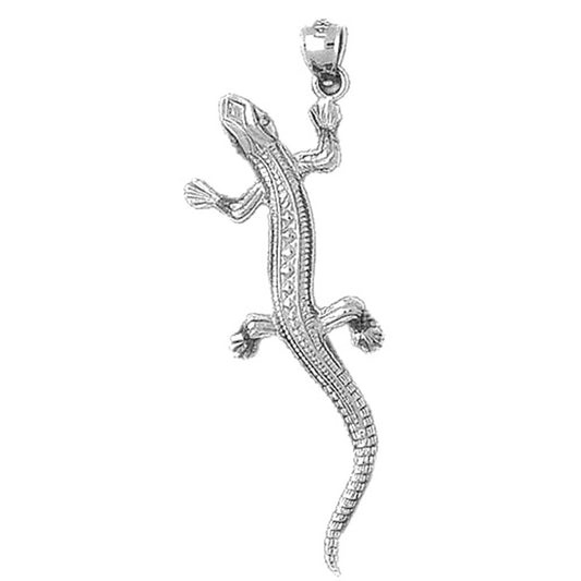 10K, 14K or 18K Gold Lizard Pendant