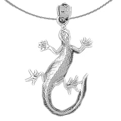 10K, 14K or 18K Gold Lizard Pendant