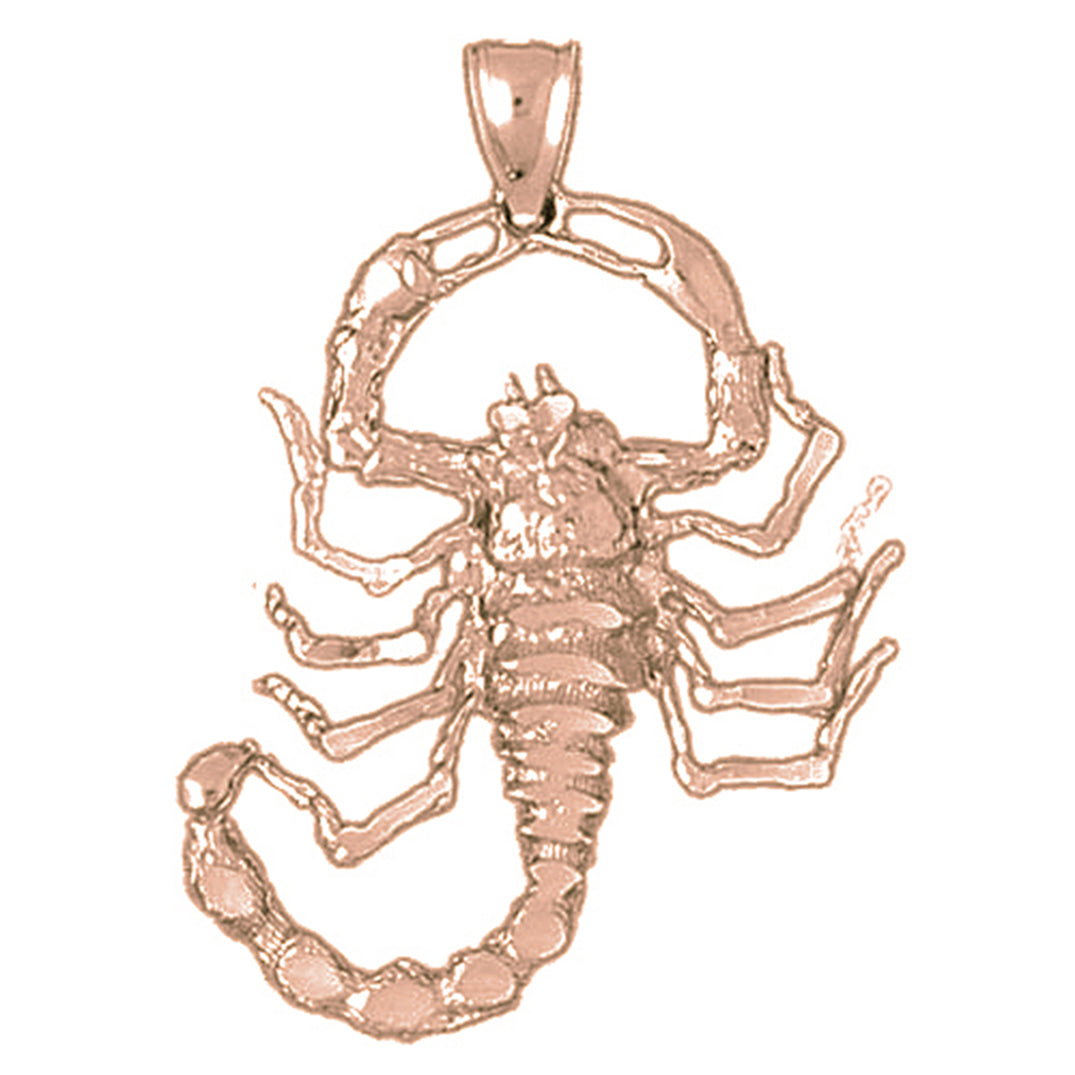 10K, 14K or 18K Gold Scorpion Pendant