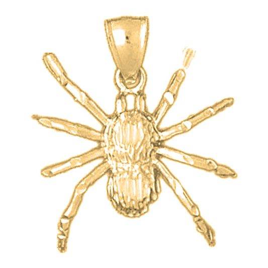 10K, 14K or 18K Gold Spider Pendant