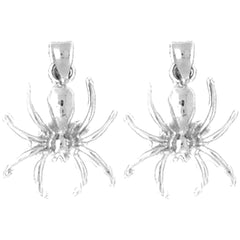14K or 18K Gold 19mm Spider Earrings