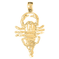 10K, 14K or 18K Gold Scorpion Pendant