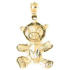 10K, 14K or 18K Gold Teddy Bear Pendant