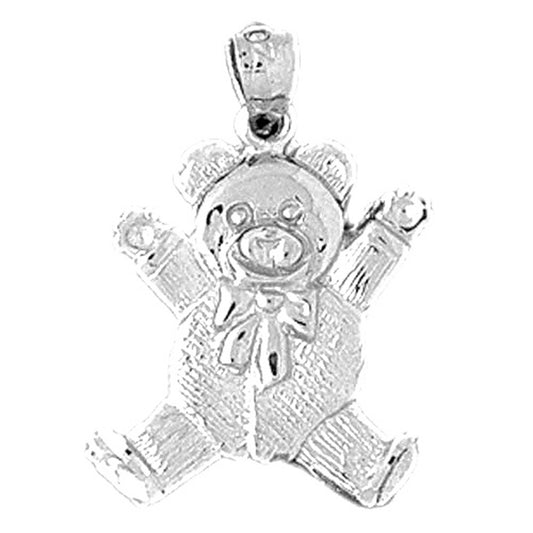 14K or 18K Gold Teddy Bear Pendant