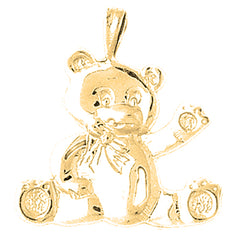 10K, 14K or 18K Gold Teddy Bear Pendant