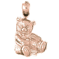 10K, 14K or 18K Gold Teddy Bear Pendant