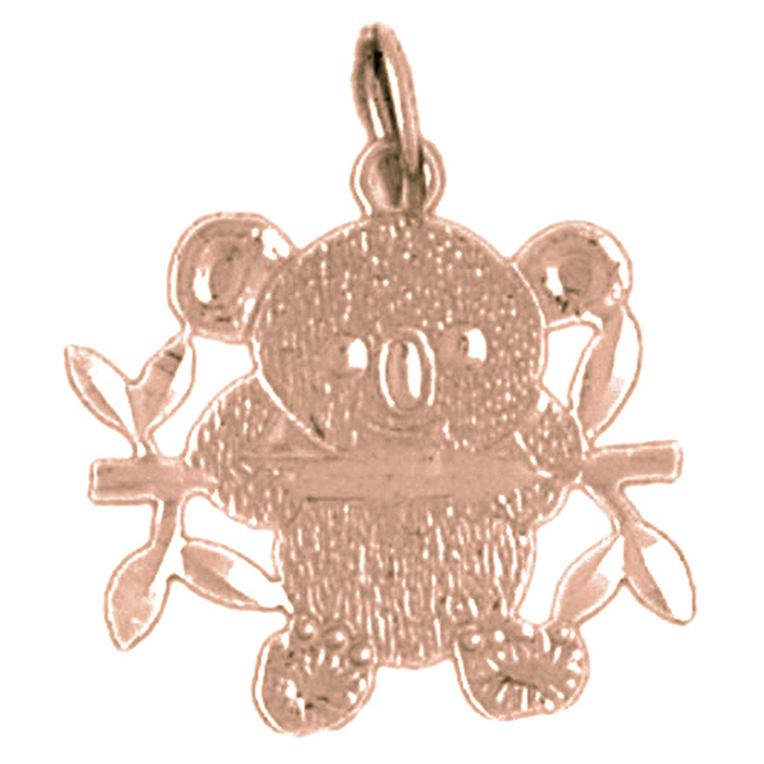 14K or 18K Gold Teddy Bear Pendant