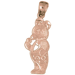 14K or 18K Gold Teddy Bear Pendant