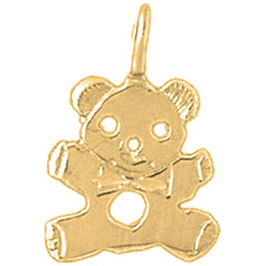 14K or 18K Gold Teddy Bear Pendant