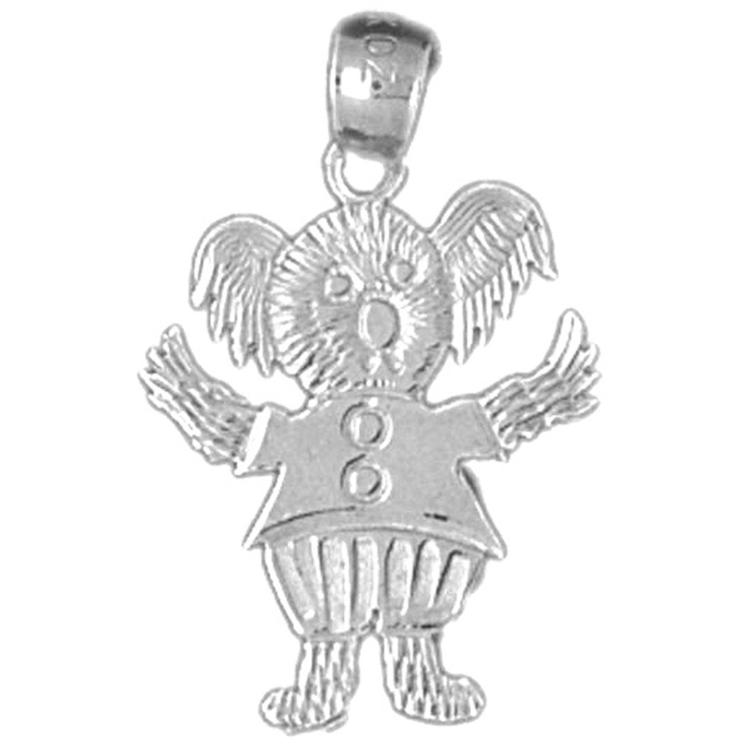 14K or 18K Gold Teddy Bear Pendant