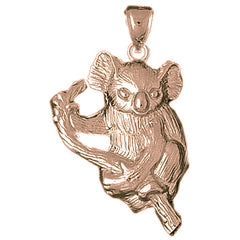 10K, 14K or 18K Gold Koala Bear Pendant